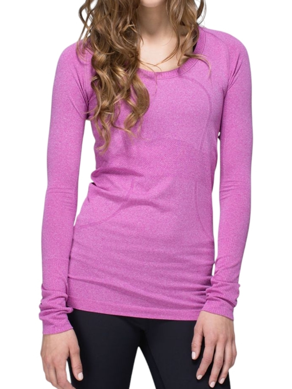 Lululemon Swiftly Tech Long Sleeve Women 6 Fuchsia Pink Running Shirt